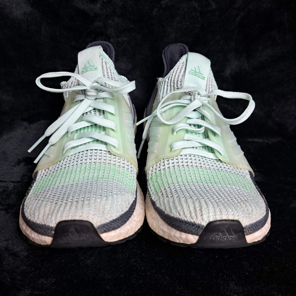 Womens Adidas Ultraboost 19 Ice Mint Green White Grey Shoes F35285 Size 9.5 - Picture 6 of 11